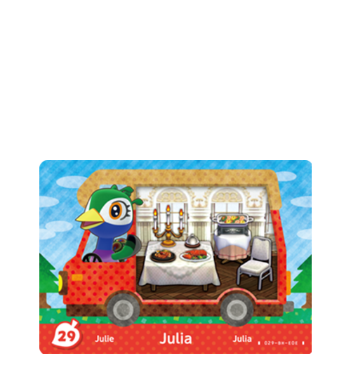 animal crossing julia amiibo card