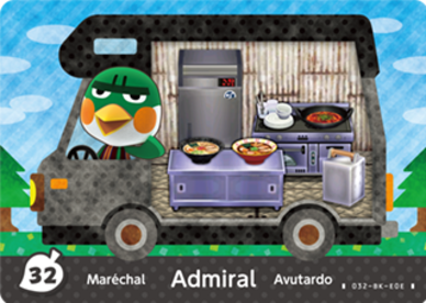 Admiral Animal Crossing Cards New Leaf Welcome Amiibo Amiibo
